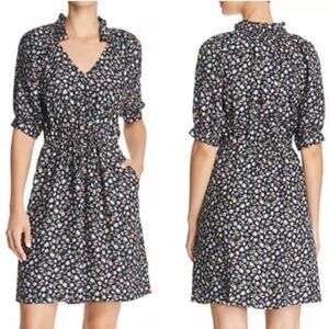 Rebecca Taylor Zelma Silk Ditsy Floral Dress NWT